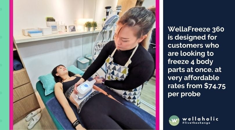 WellaFreeze 360 is designed for customers who are looking to freeze 4 body parts at once